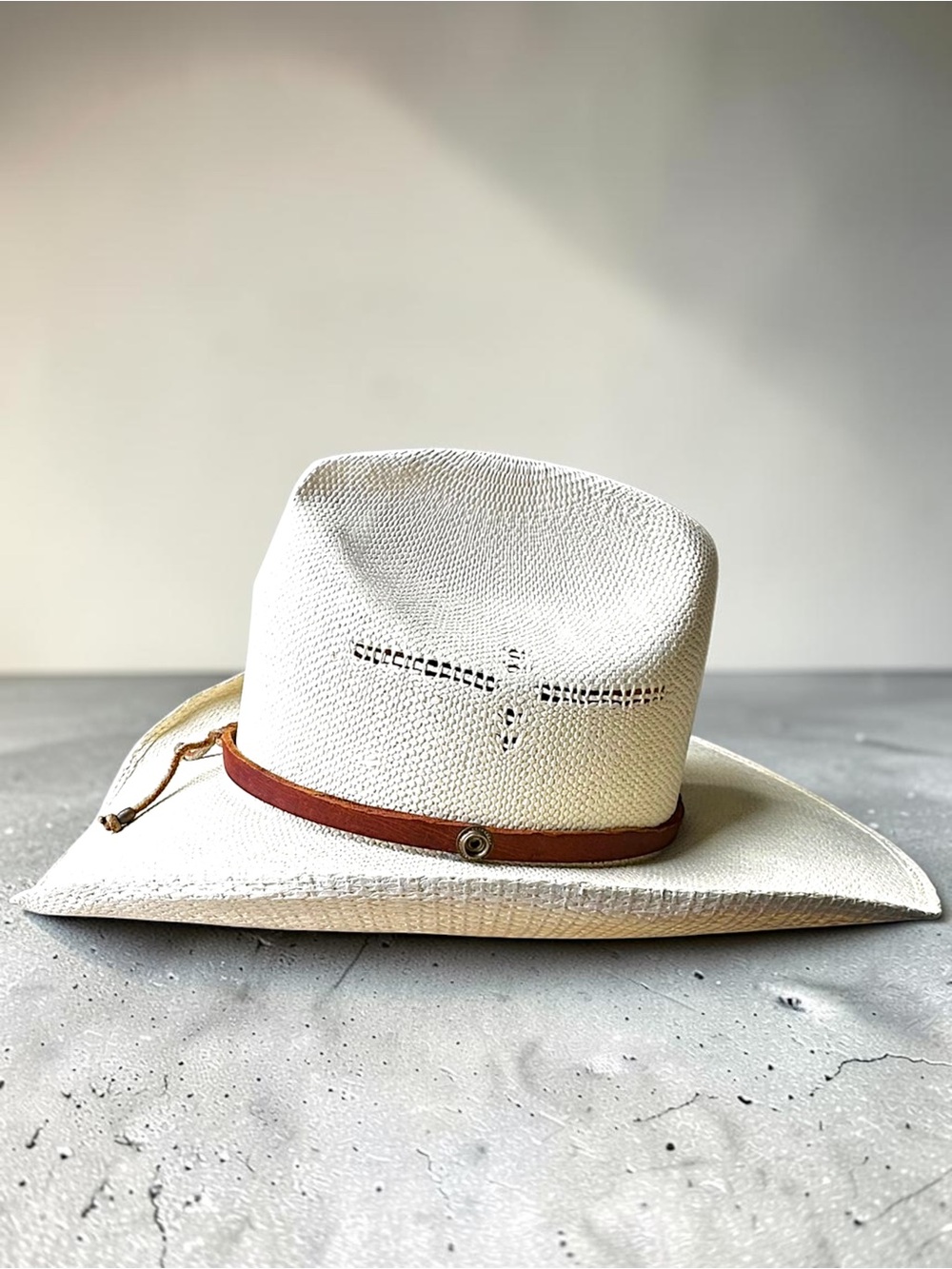 Lone Star Hats LSR13 Vented Bangora Straw Cowboy Hat Size 7 Stampede Festival